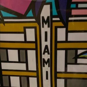 Macy's Yellow and Black Art Deco Bikini